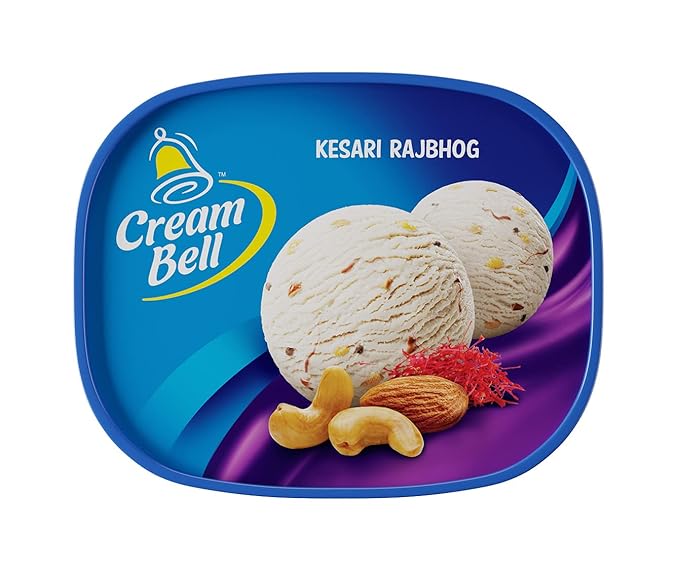 Cream Bell Ice Cream Tub Kesari Rajbhog